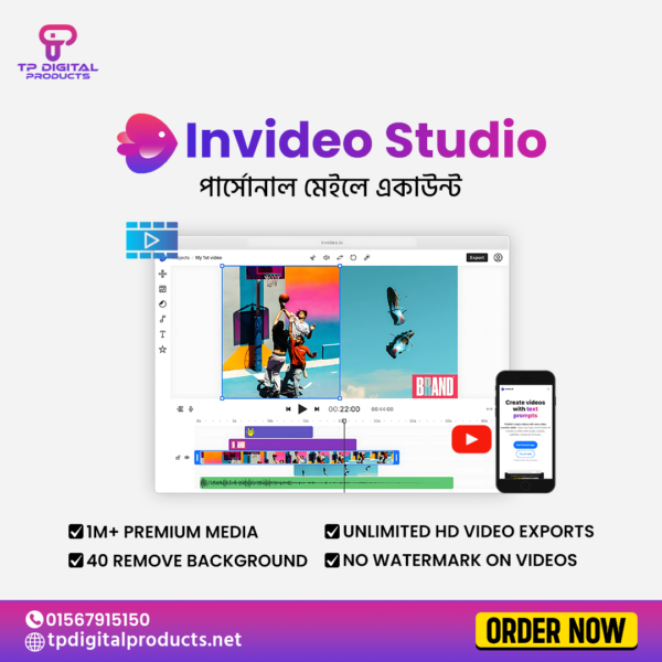 Invideo Studio Premium (Unlimited Plan)